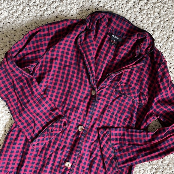 😴 Madewell Bedtime Nightshirt in Gingham Check 😴 - Picture 3 of 8